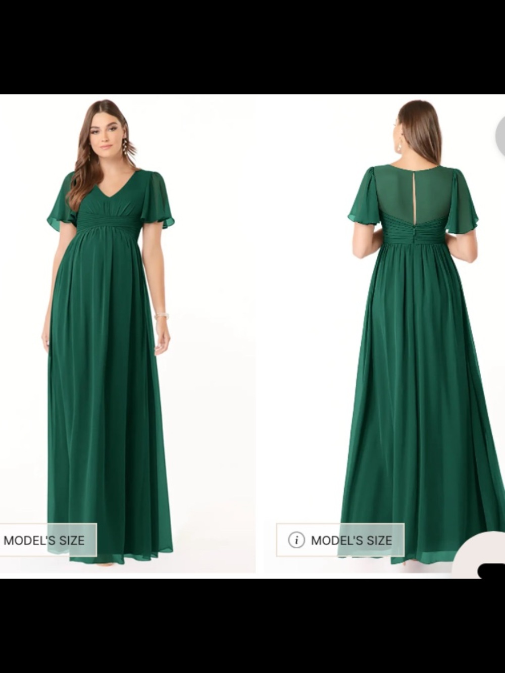 Azazie Verna Emerald Maternity Bridesmaid Dress